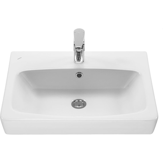 Тумба подвесная с раковиной Акватон Верди 60 см 1A2067K1VDAV0, белый/ясень фабрик фото 2