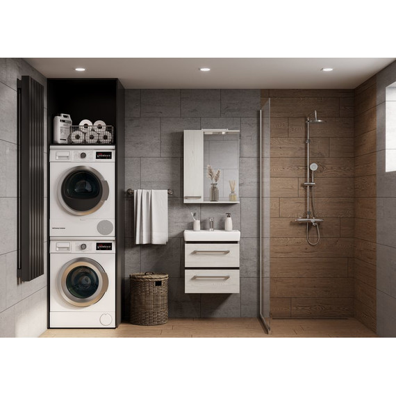 Тумба подвесная с раковиной Акватон Ронда 55 см 1A2076K1RSC20, дуб соммерсет фото 6