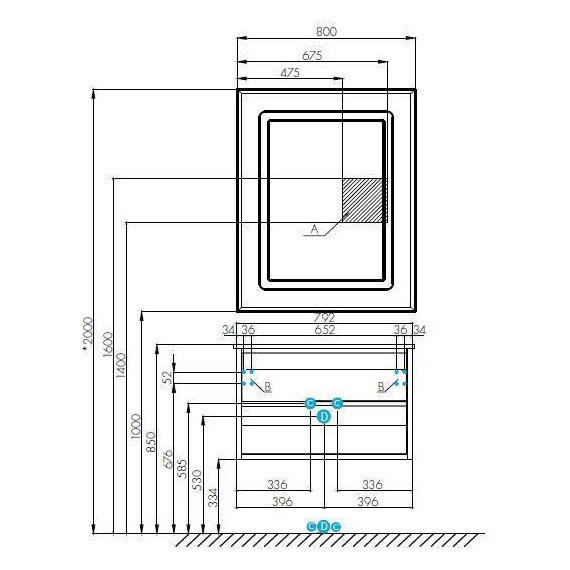 Тумба подвесная с раковиной Акватон Римини 80 см 1A2267K1RN010, белый глянцевый - 8 Тумба подвесная с раковиной Акватон Римини 80 см 1A2267K1RN010, белый глянцевый фото 8