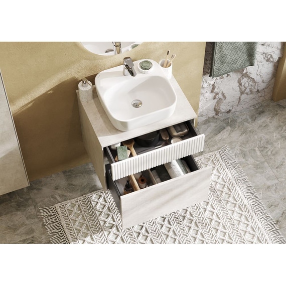 Тумба подвесная с раковиной Акватон Марбл 60 см 1A2761K1MH4C0 (раковина Mila 50) слэйт - 7 Тумба подвесная с раковиной Акватон Марбл 60 см 1A2761K1MH4C0 (раковина Mila 50) слэйт фото 7