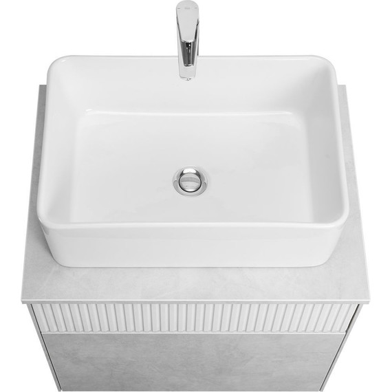 Тумба подвесная с раковиной Акватон Марбл 60 см 1A2761K1MH4C0 (раковина Mila 50) слэйт - 4 Тумба подвесная с раковиной Акватон Марбл 60 см 1A2761K1MH4C0 (раковина Mila 50) слэйт фото 4