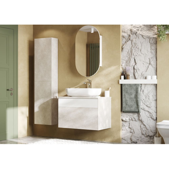 Тумба подвесная с раковиной Акватон Марбл 80 см 1A2762K4MH4C0 (раковина Лола) слэйт - 5 Тумба подвесная с раковиной Акватон Марбл 80 см 1A2762K4MH4C0 (раковина Лола) слэйт фото 5