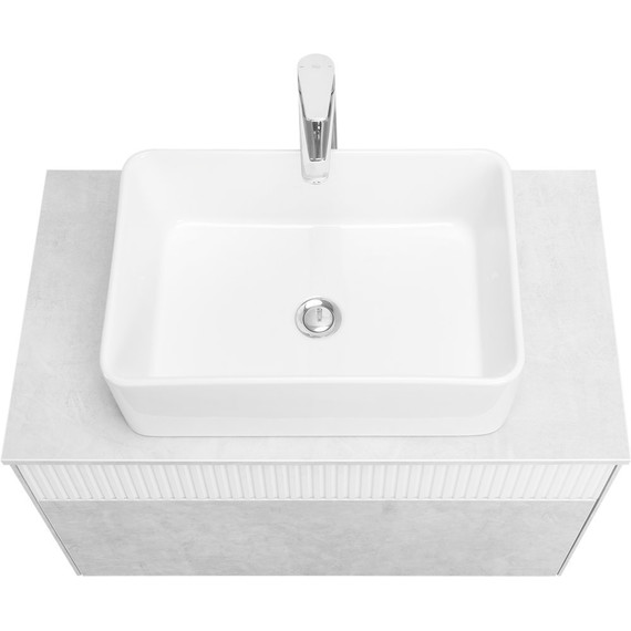 Тумба подвесная с раковиной Акватон Марбл 80 см 1A2762K1MH4C0 (раковина Mila 50) слэйт - 4 Тумба подвесная с раковиной Акватон Марбл 80 см 1A2762K1MH4C0 (раковина Mila 50) слэйт фото 4