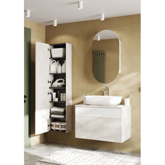 Шкаф подвесной Акватон Марбл 40 см 1A276403MH8A0, слэйт фото 4