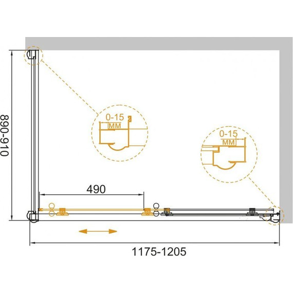 Душевое ограждение Cezares Giubileo AH-1 120х90 см, золото/прозрачное/узор - 2 Душевое ограждение Cezares Giubileo AH-1 120х90 см, золото/прозрачное/узор фото 2