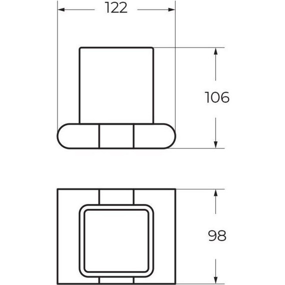 Стакан для зубных щеток Art&Max Platino AM-E-3968-MB, чёрный матовый - 2 Стакан для зубных щеток Art&Max Platino AM-E-3968-MB, чёрный матовый фото 2