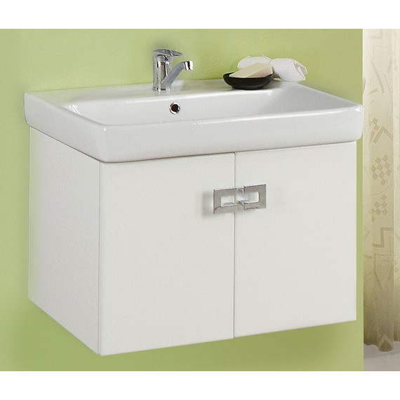 Тумба подвесная с раковиной Акватон Оптима 70 см 1A1241K1OP010, белый фото 4