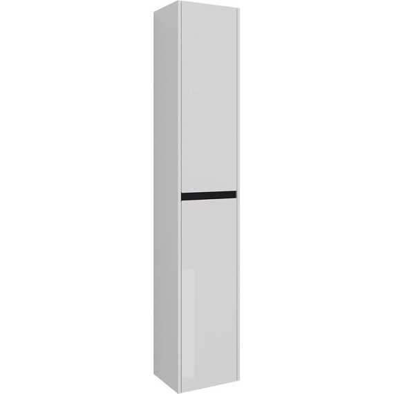 Пенал подвесной Lemark Combi 35 см LM03C35P-black, белый глянец/черный матовый фото 