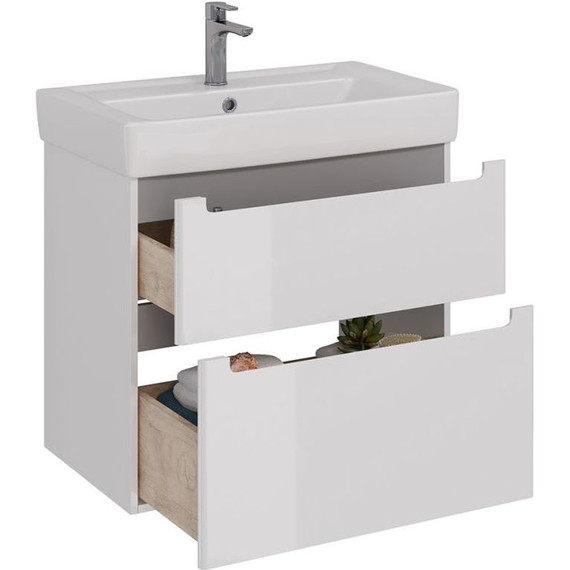 Тумба подвесная с раковиной Lemark Buno 80 см LM04B80T фото 2