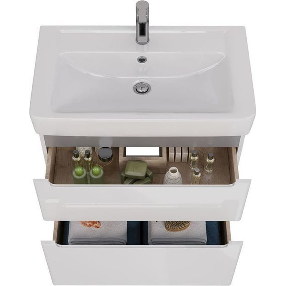 Тумба подвесная с раковиной Lemark Buno 80 см LM04B80T фото 3