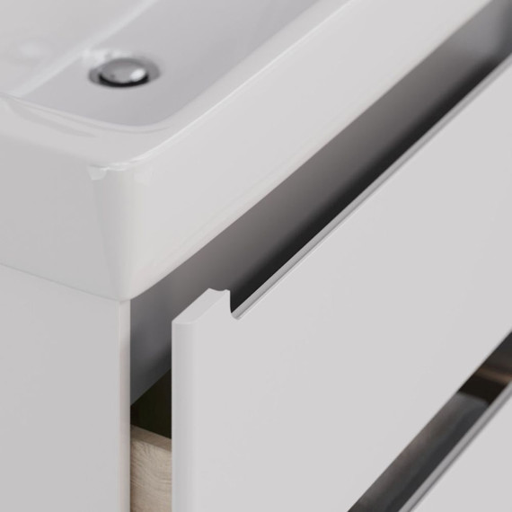 Тумба подвесная с раковиной Lemark Buno 80 см LM04B80T фото 4