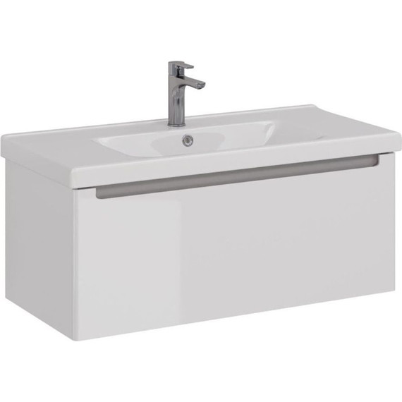 Тумба подвесная с раковиной Lemark Buno Mini 100 см LM05BM100T фото 