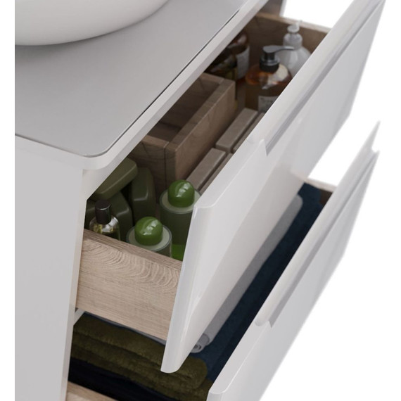 Тумба подвесная со столешницей Lemark Miano 60 см LM06M60T фото 2