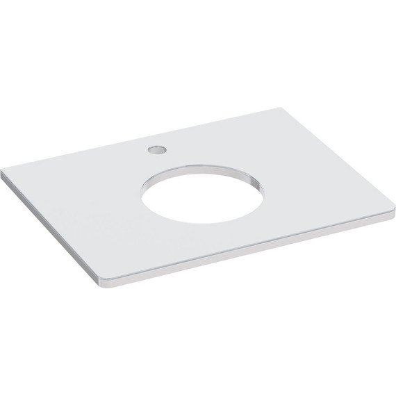 Тумба подвесная со столешницей Lemark Olivia 65 см LM08OL65T, дуб кантри/белый глянец фото 4