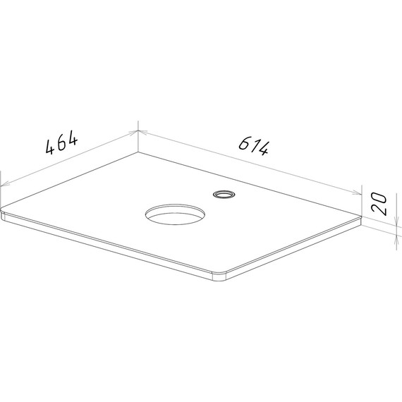 Тумба подвесная со столешницей Lemark Olivia 65 см LM08OL65T, дуб кантри/белый глянец фото 5
