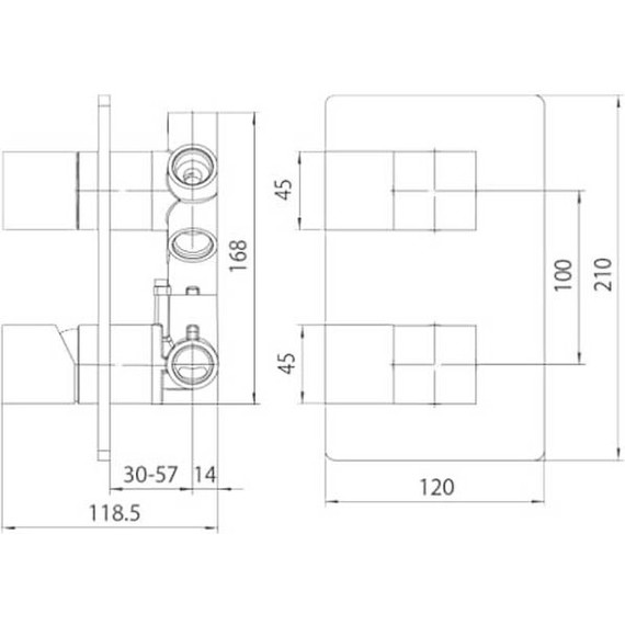 Смеситель для ванны Bossini Cube Z00062.030 - 2 Смеситель для ванны Bossini Cube Z00062.030 фото 2