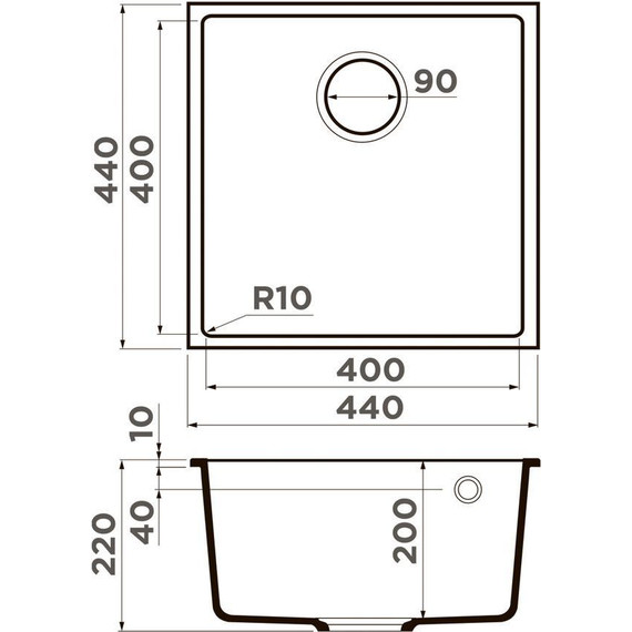 Кухонная мойка Omoikiri Bosen 44-U-ES 4997206, espresso, Цвет производителя: espresso - 2 Кухонная мойка Omoikiri Bosen 44-U-ES 4997206, espresso, Цвет производителя: espresso фото 2