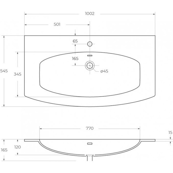 Тумба подвесная с раковиной Cezares Elettra 100 см 55525, Bianco opaco фото 4