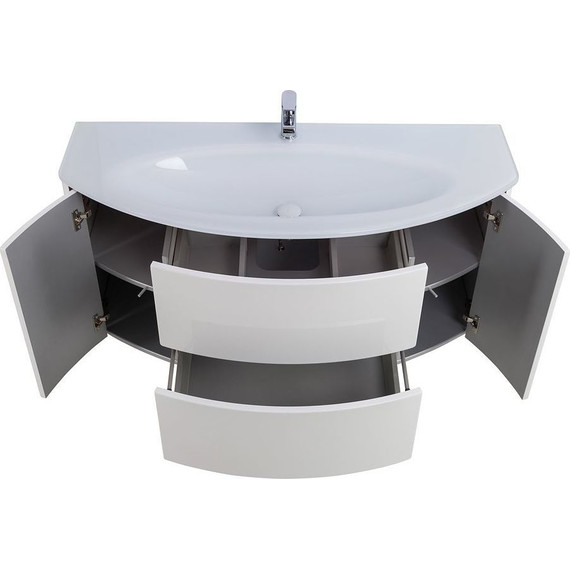 Тумба подвесная с раковиной Cezares Eden 120 см 54861, Bianco lucido - 11 Тумба подвесная с раковиной Cezares Eden 120 см 54861, Bianco lucido фото 11