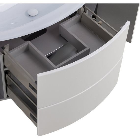 Тумба подвесная с раковиной Cezares Eden 120 см 54861, Bianco lucido - 12 Тумба подвесная с раковиной Cezares Eden 120 см 54861, Bianco lucido фото 12