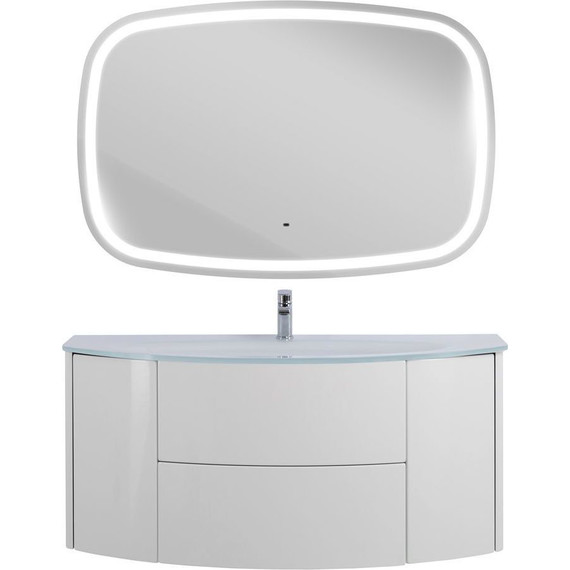 Тумба подвесная с раковиной Cezares Eden 120 см 54861, Bianco lucido - 4 Тумба подвесная с раковиной Cezares Eden 120 см 54861, Bianco lucido фото 4