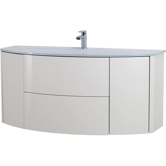 Тумба подвесная с раковиной Cezares Eden 120 см 54861, Bianco lucido - 5 Тумба подвесная с раковиной Cezares Eden 120 см 54861, Bianco lucido фото 5