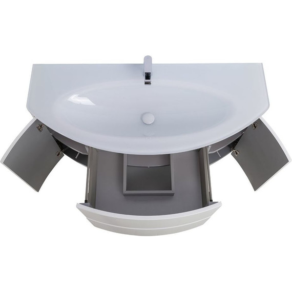 Тумба подвесная с раковиной Cezares Eden 120 см 54861, Bianco lucido - 7 Тумба подвесная с раковиной Cezares Eden 120 см 54861, Bianco lucido фото 7