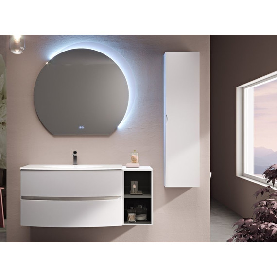 Тумба подвесная с раковиной Cezares Elettra 100 см 55525, Bianco opaco фото 2