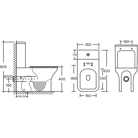 Унитаз-компакт безободковый Azario Fresco AZ-8302 с тонкой крышкой микролифт - 15 Унитаз-компакт безободковый Azario Fresco AZ-8302 с тонкой крышкой микролифт фото 15