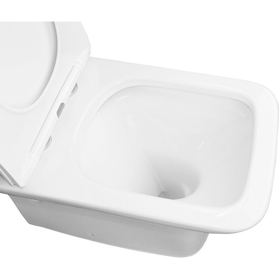 Унитаз-компакт безободковый Azario Fresco AZ-8302 с тонкой крышкой микролифт - 7 Унитаз-компакт безободковый Azario Fresco AZ-8302 с тонкой крышкой микролифт фото 7