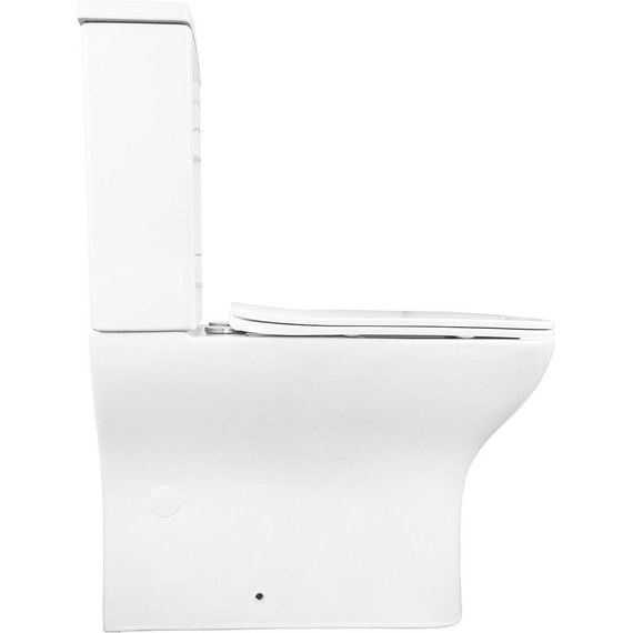 Унитаз-компакт безободковый Azario Fresco AZ-8302 с тонкой крышкой микролифт - 9 Унитаз-компакт безободковый Azario Fresco AZ-8302 с тонкой крышкой микролифт фото 9