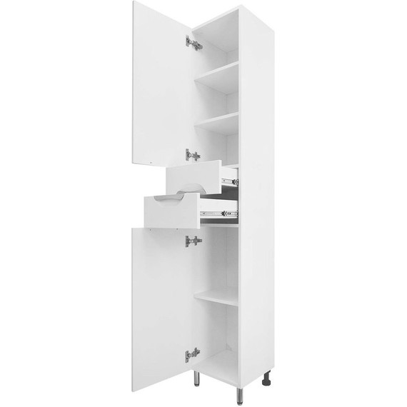 Пенал напольный Стиль 40 см L, белый фото 3