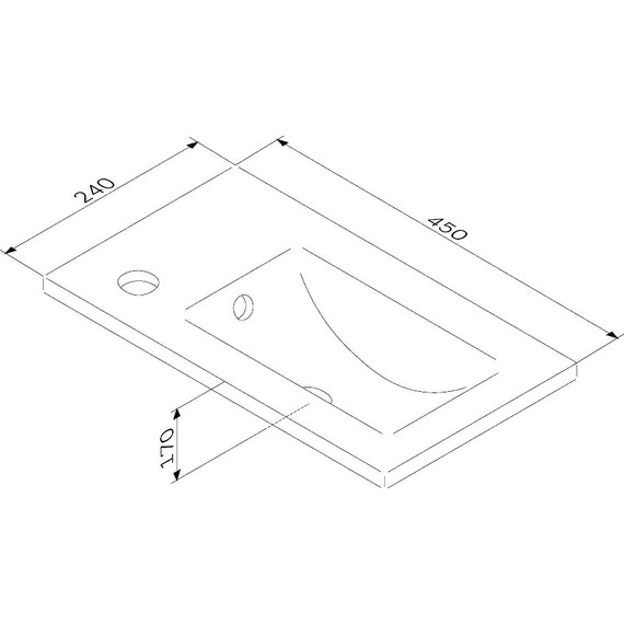 Тумба подвесная с раковиной Am.Pm X-Joy 45 см M85AFHX0451WG, белый глянцевый фото 15