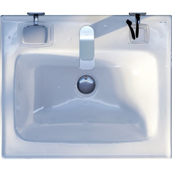 Тумба подвесная с раковиной Am.Pm X-Joy 55 см M85AFHX0552BM, черный матовый, Цвет фасада: чёрный фото 12