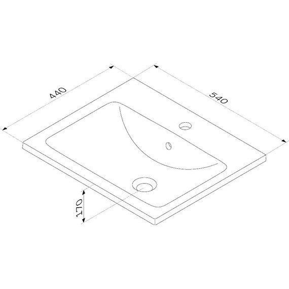 Тумба подвесная с раковиной Am.Pm X-Joy 55 см M85AFHX0552BM, черный матовый, Цвет фасада: чёрный фото 14