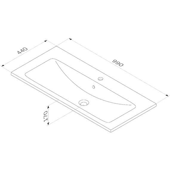 Тумба подвесная с раковиной Am.Pm X-Joy 100 см M85AFHX1002BM, черный матовый, Цвет фасада: чёрный фото 14