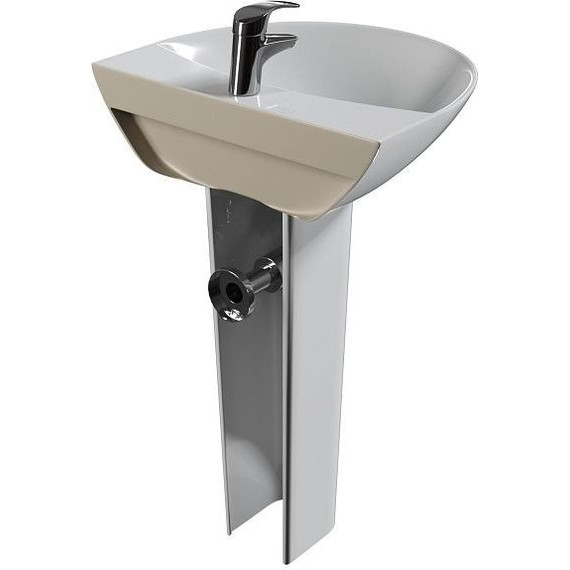 Раковина с пьедесталом Mirsant Rock 56 см фото 4