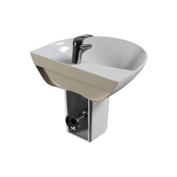 Раковина с полупьедесталом Mirsant Rock 56 см фото 4