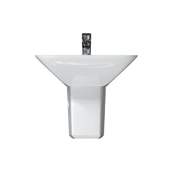 Раковина с полупьедесталом Mirsant Smart 56 см - 2 Раковина с полупьедесталом Mirsant Smart 56 см фото 2