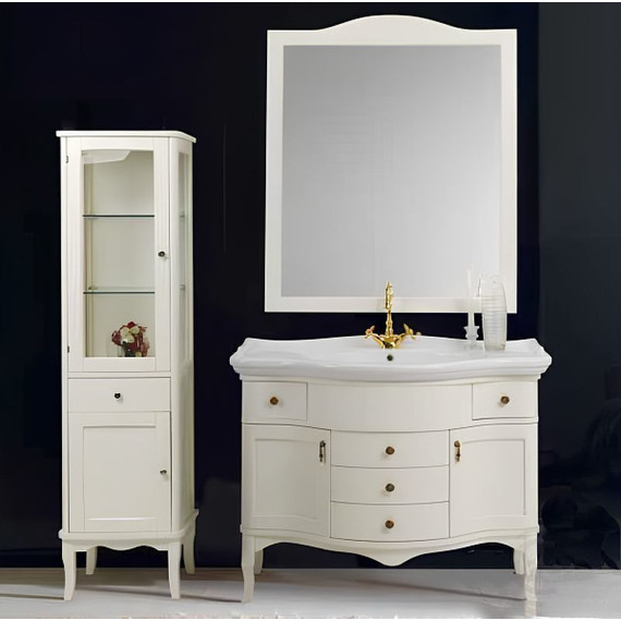 Тумба напольная с раковиной Cezares Rubino 110 см RUBINO.BA.BLO, Bianco laccato opaco - 3 Тумба напольная с раковиной Cezares Rubino 110 см RUBINO.BA.BLO, Bianco laccato opaco фото 3