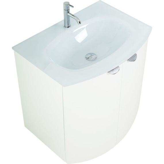 Тумба подвесная с раковиной Cezares Rialto 70 см 55170, Bianco opaco - 7 Тумба подвесная с раковиной Cezares Rialto 70 см 55170, Bianco opaco фото 7