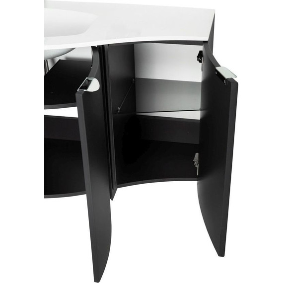 Тумба подвесная с раковиной Cezares Rialto 104 см 55171, Grafite фото 11