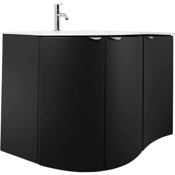 Тумба подвесная с раковиной Cezares Rialto 104 см 55171, Grafite фото 8