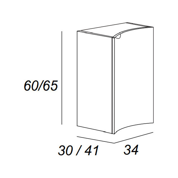 Модуль подвесной Cezares Rialto 34 см R 55173, Bianco opaco фото 2