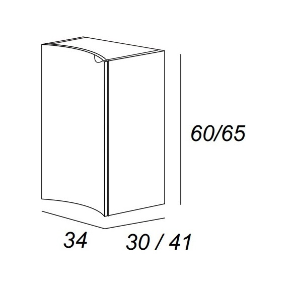 Модуль подвесной Cezares Rialto 34 см 55174, Grafite фото 2