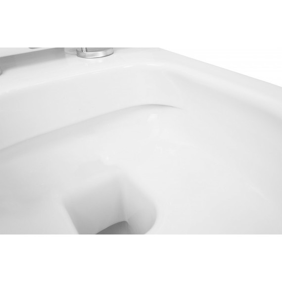 Унитаз подвесной безободковый Azario Ferio 87565 с тонкой крышкой микролифт - 5 Унитаз подвесной безободковый Azario Ferio 87565 с тонкой крышкой микролифт фото 5