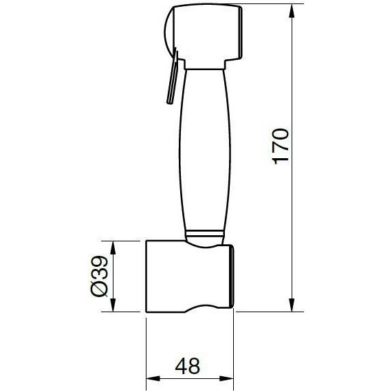Гигиенический душ Cezares ATLANTIS-U-IFS-02, бронза - 4 Гигиенический душ Cezares ATLANTIS-U-IFS-02, бронза фото 4