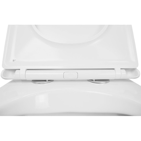 Унитаз подвесной безободковый Azario Moneo AZ-0062 с тонкой крышкой микролифт фото 6