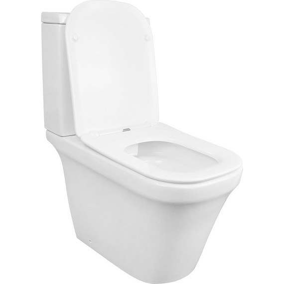 Унитаз-компакт безободковый Azario Candy AZ-1503B с крышкой микролифт фото 2