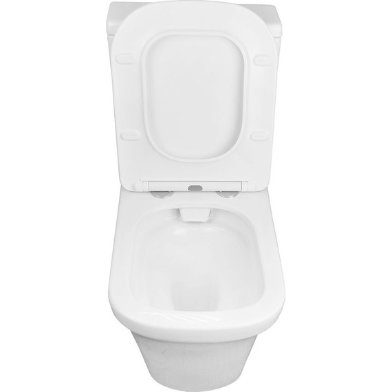 Унитаз-компакт безободковый Azario Candy AZ-1503B с крышкой микролифт фото 4